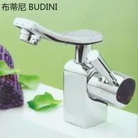 basin faucet solid brass oil rubbed bronze waterfall bathroom sink big square spout tap blacked hot cold mixer tap single hole