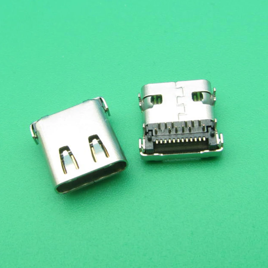 10 шт. 24PIN Micro USB 3 1 Женский Тип C USB-C 24Pin разъем jack зарядный порт штекер | Компьютеры и