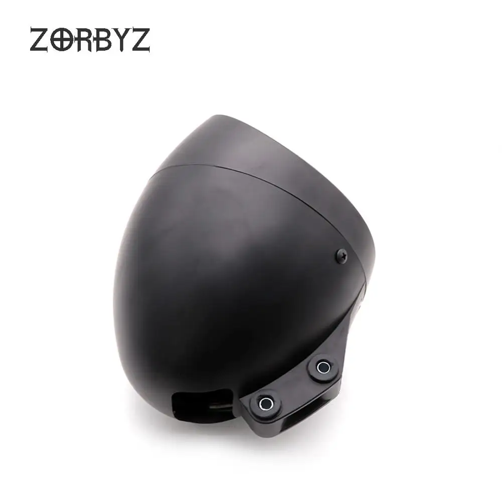 Передсветильник фара ZORBYZ для мотоцикла 6 5 дюйма Черная пуля ABS подходит Harley круиз