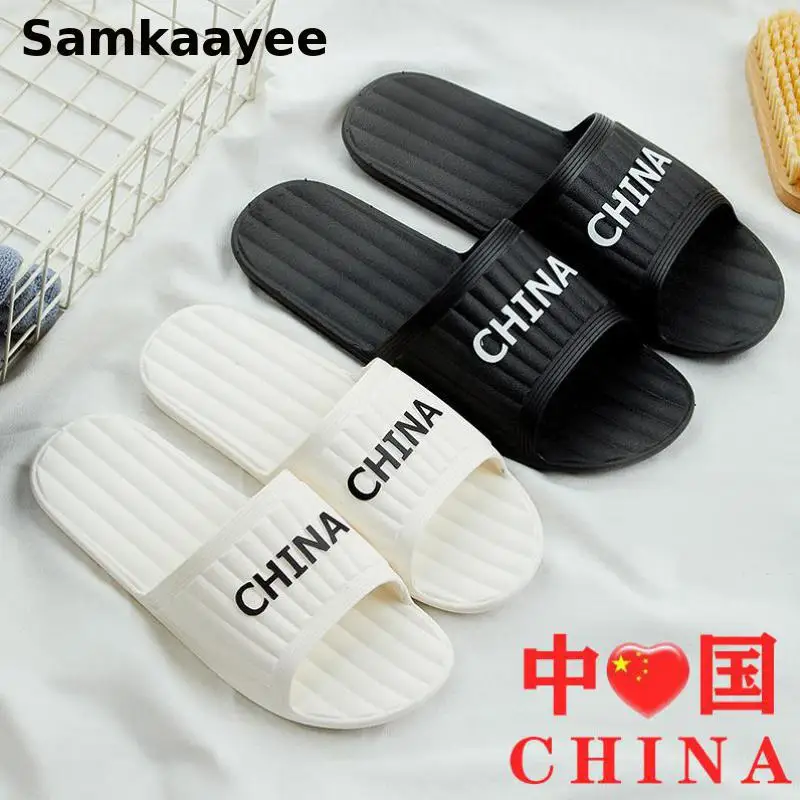 Сандалии Y9 мужские/женские Мягкие Шлепанцы с надписью летняя домашняя обувь на