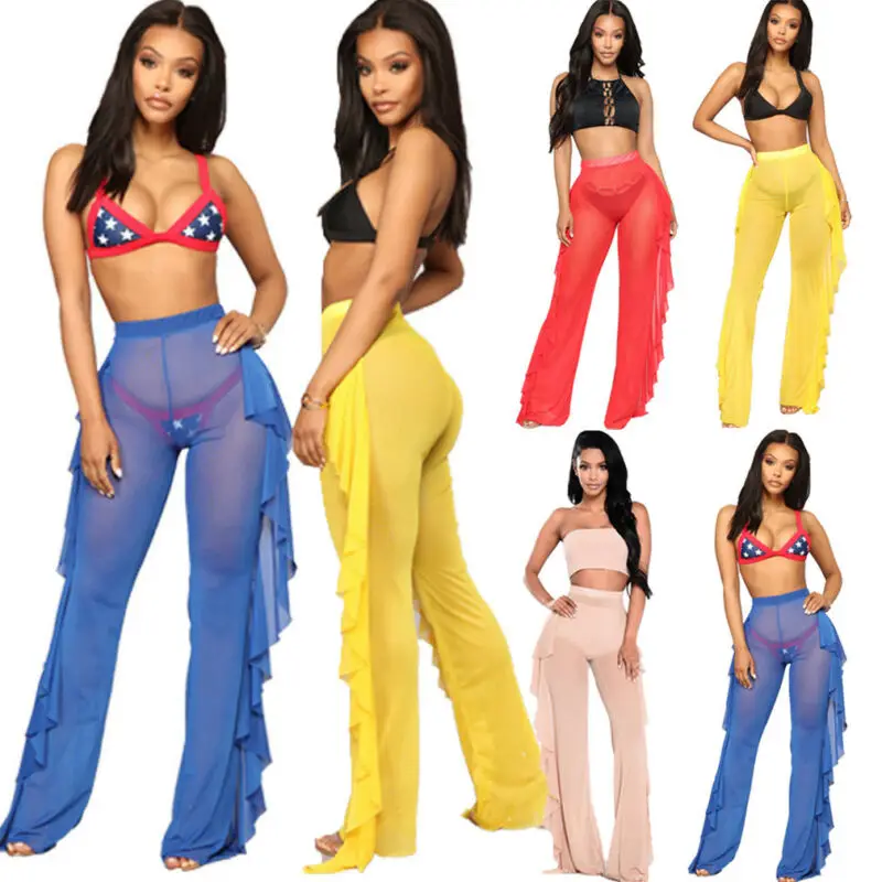 Новинка 2019 большие размеры женское Сетчатое Прозрачное Бикини закрывающие