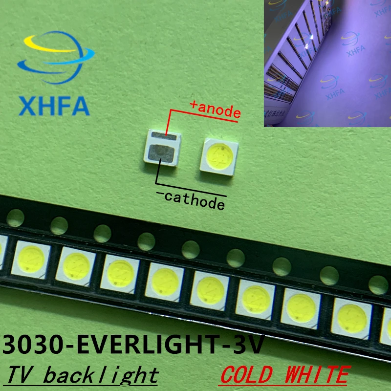 Светодиодная подсветка EVERLIGHT 1 Вт 500 3 в холодный белый свет 80-90 лм для телевизора с