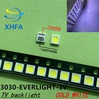 EVERLIGHT 200 шт. светодиодный Подсветка 1 Вт 3030 3V холодный белый 80-90LM ТВ Применение 62-113TUN2CS5000-00FTR8-T