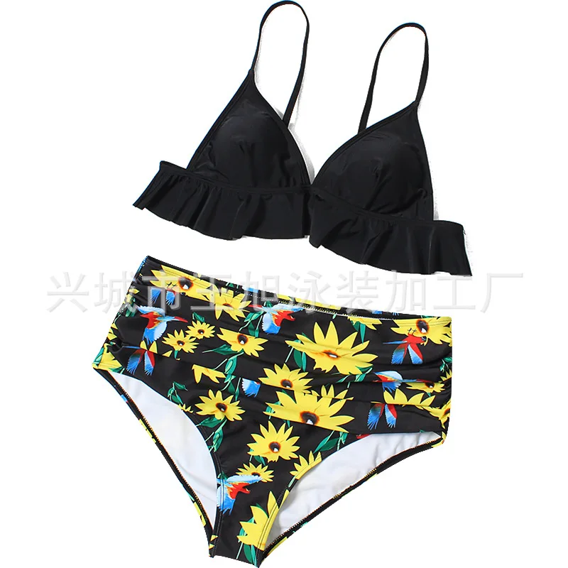 Новинка 2009 сексуальное бикини с высокой талией Раздельный купальник хит продаж