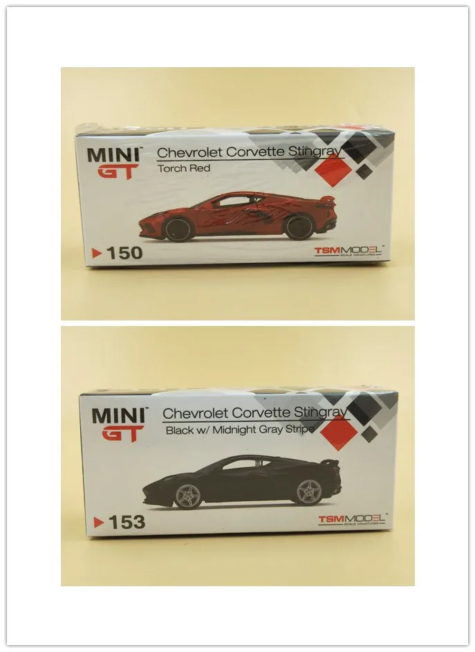 

Модель из сплава Chevrolet Corvette Stingray MINI GT 1/64 2020