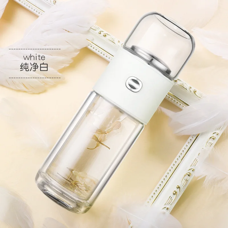 One button tea separation double glass filter portable lady flower tool 210ML | Дом и сад