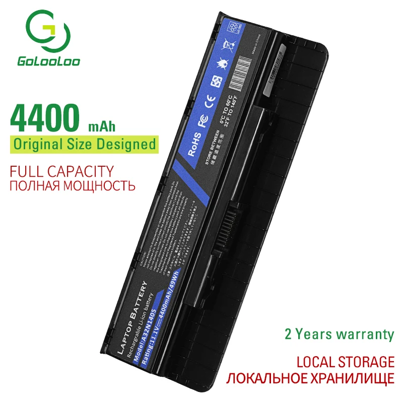 Golooloo A32N1405 Аккумулятор для ноутбука ASUS ROG N551 N751 N751JK G551 G771 G771JK GL551 GL551JK GL551JM G551J G551JK G551M