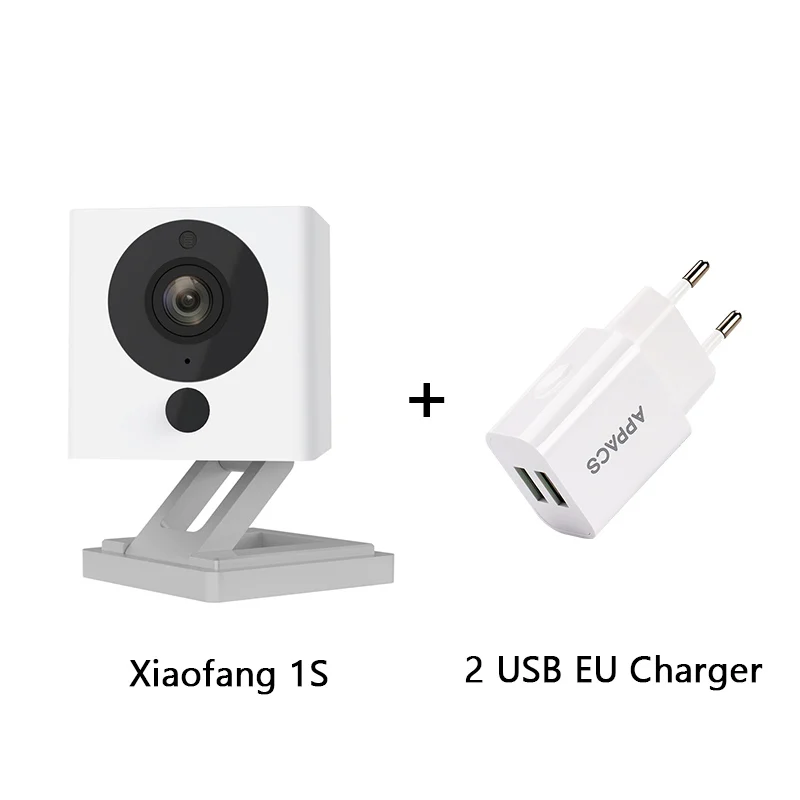 Add 2 USB EU Charger Новое прибытие Xiaomi Мини Xiaofang 1 S 1080 P камера 110 ° Ночное видение F2.0 8X цифровой zoom Инфракрасный Смарт Камера Беспроводной безопасности ip Cam - Цвет: Add 2 USB EU Charger