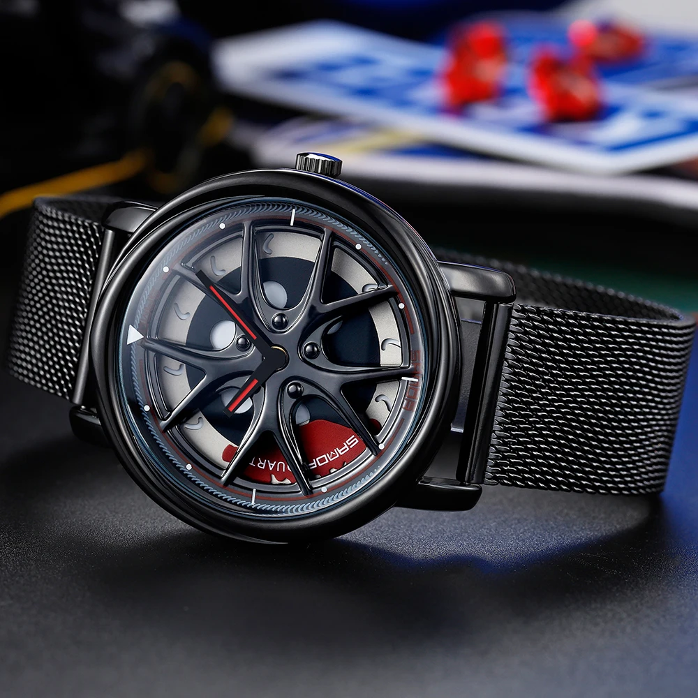 Часы наручные SANDA мужские из нержавеющей стали дизайнерские не напечатанные с