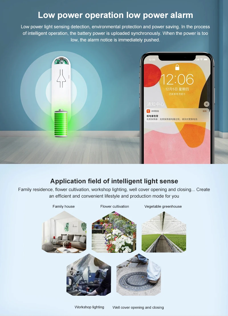 

2021 New Tuya Smart Life ZigBee Light Sensor Indoor/outdoor Brightness Sensor Light Sensor Support Alexa Google Home Smart Life