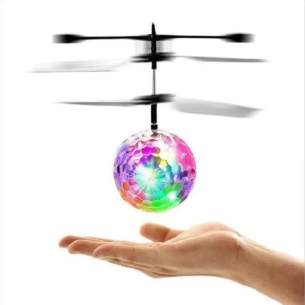 

RC Flying Ball RGB Lights LED Luminous Fly Orb Musical Infrared Induction Aircraft Remote Control Toys for Children Kids Gift