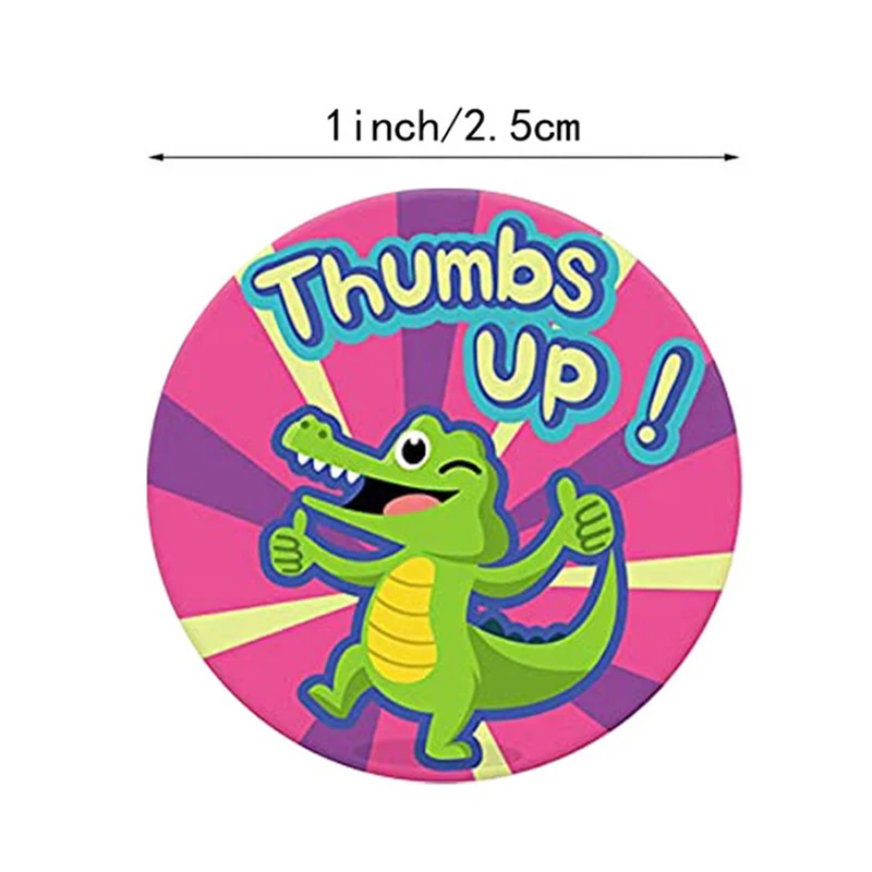 

500Pcs Cartoon Animal Reward Encouragement Waterproof Stickers Roll Toys