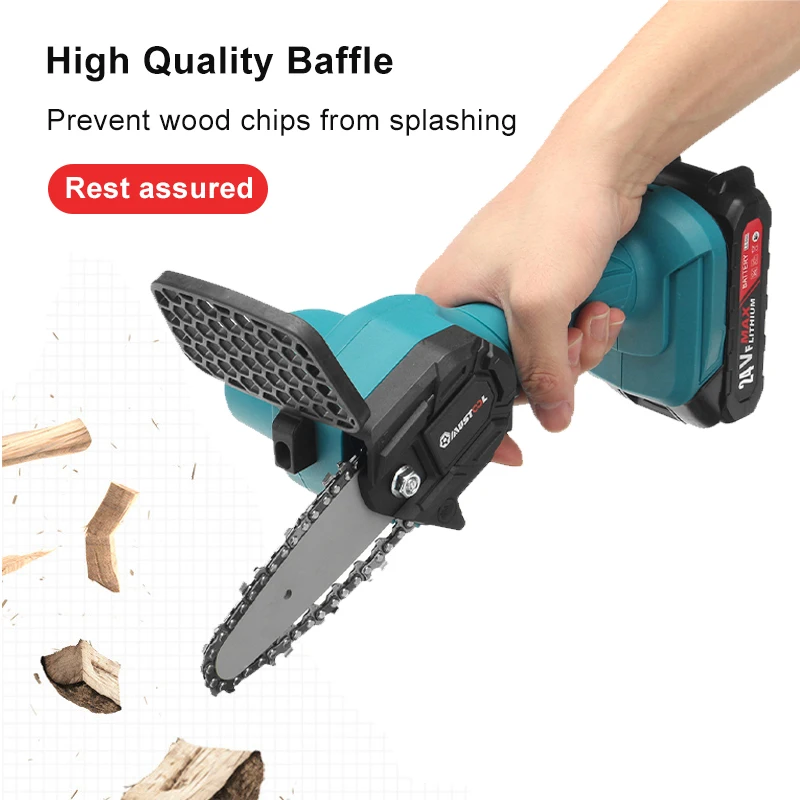 4 Inch Mini Electric Saw Chainsaw Rechargeable Garden Pruning Logging Woodworking Tools Wood Cutters For Makita 18V Battery | Инструменты