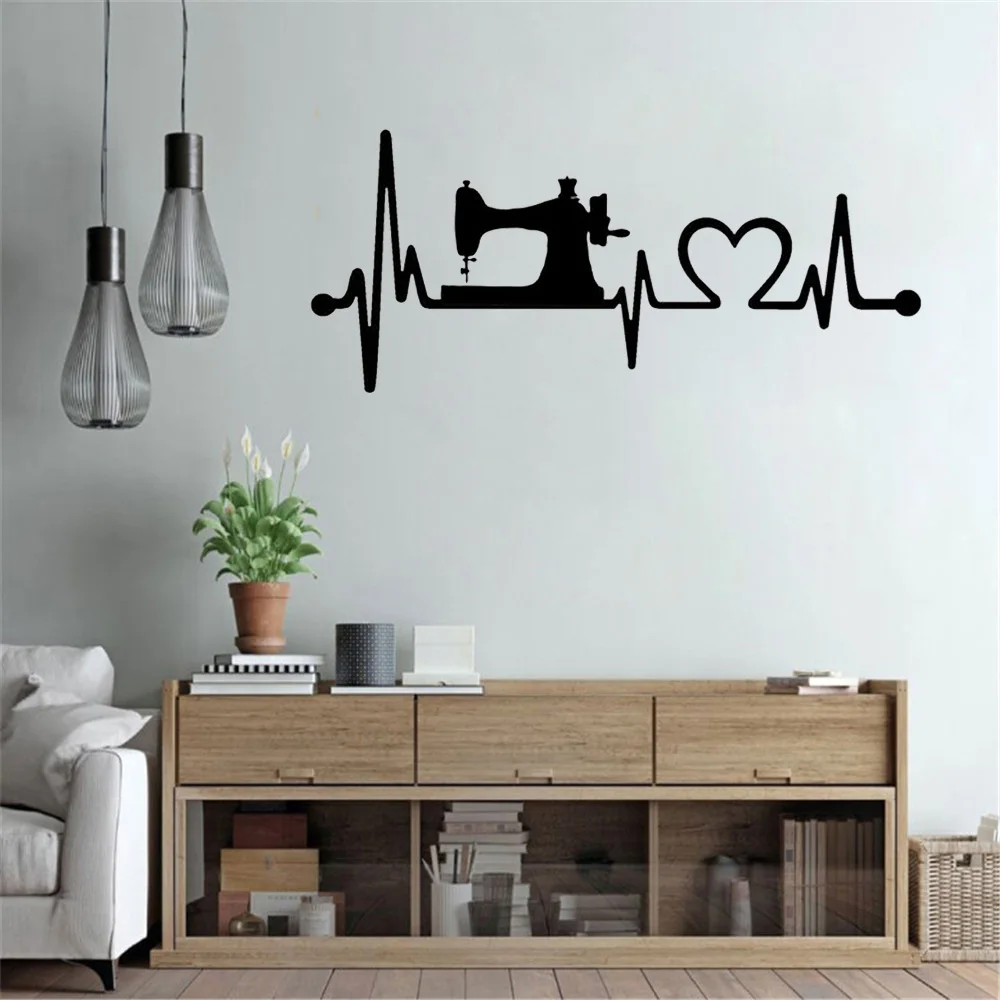 

Настенная наклейка Love To Sew для швейной машины