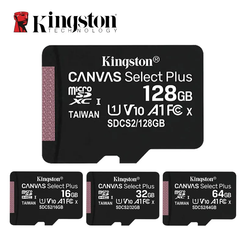 Kingston Micro SD карты 128 Гб 64 ГБ 32 оперативной памяти 16 встроенной TF карта SDCS2 100 МБ/с.