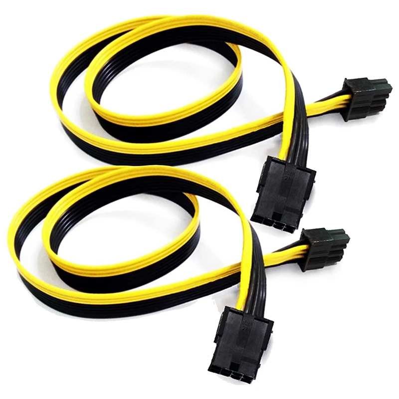 

PCIe 8 Pin Extension Cable, 8 Pin Female to 8(6+2) Pin Male PCI Express Power Extension Cable 25 Inches (2 Pack)