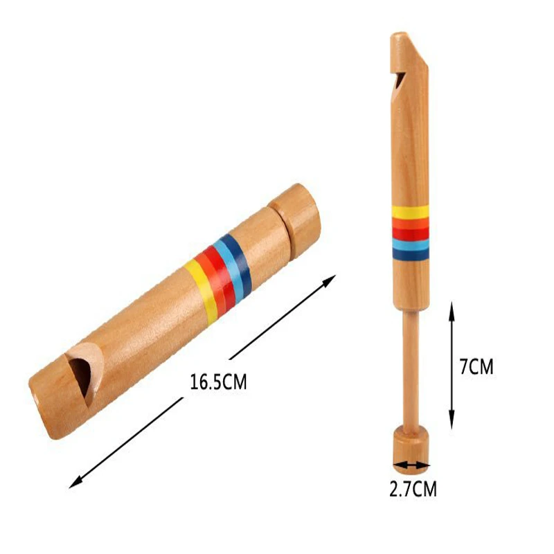 

Baby Kids Wooden Small Drawing Whistles Diacritical Sliding Piccolo Educational Music Wood Toys Kids Classic Musical Toy Gift