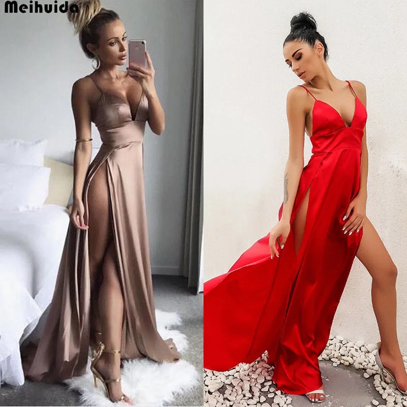 

Женское винтажное кружевное длинное платье макси, привлекательное летнее праздничное платье до пола без рукавов с V-образным вырезом, офици...