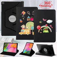 for samsung galaxy tab s6 10 4 lite p610 p615tab a 10 1 2019 360 rotating case pu leather tablet stand flip cover case
