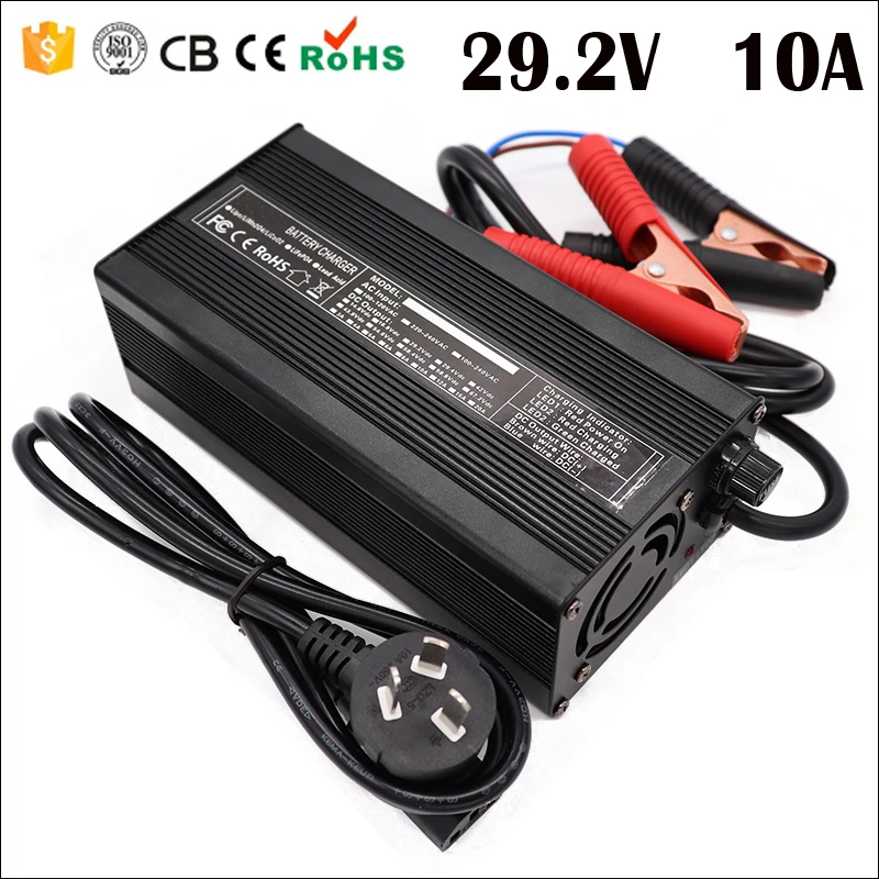 

Зарядное устройство LiFePO4 для аккумуляторов 8S, 24 В, 29,2 в, 10 А, 20 А