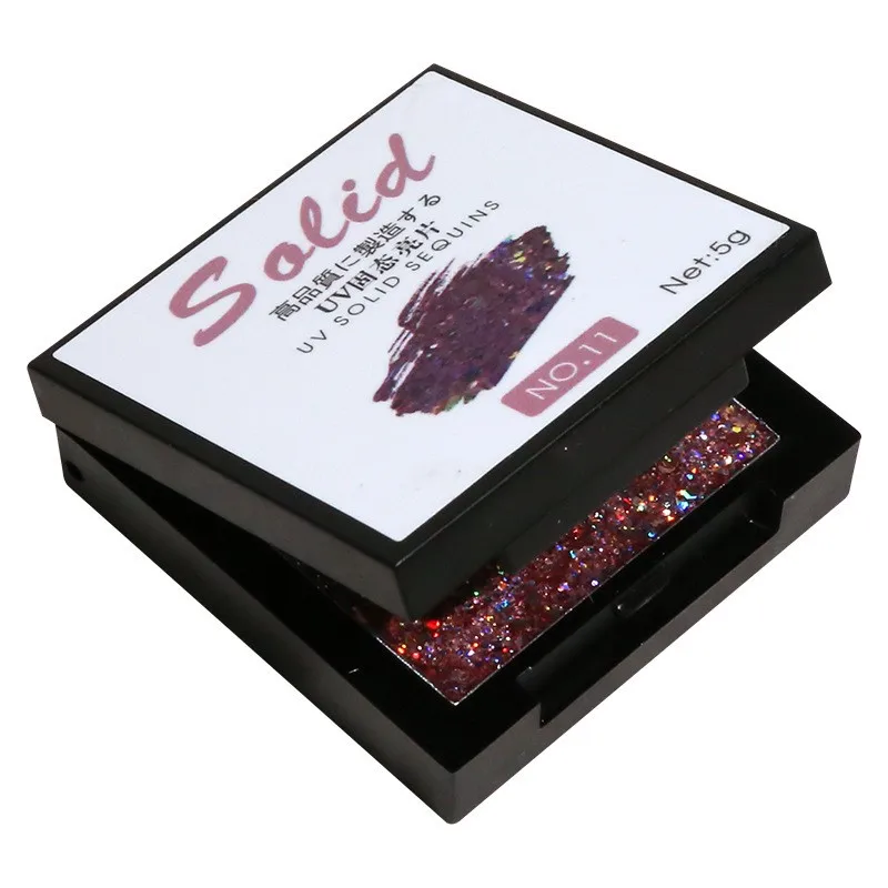 36pcs/Set SOFE'S Soild Nail Sequins Gel UV Polish Gel Giltter 2021new! 5g/BOX Glitter Sequins Gel #2021 enlarge