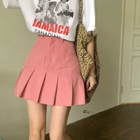 harajuku sweet y2k pink mini pleated skirt summer high waist shorts skirts korean fashion clothing street style skirts womens