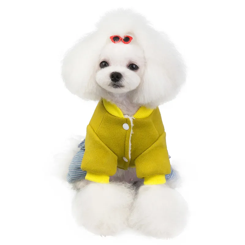 Модные комбинезоны для собак комбинезон щенка животное медведь лук джемпер с