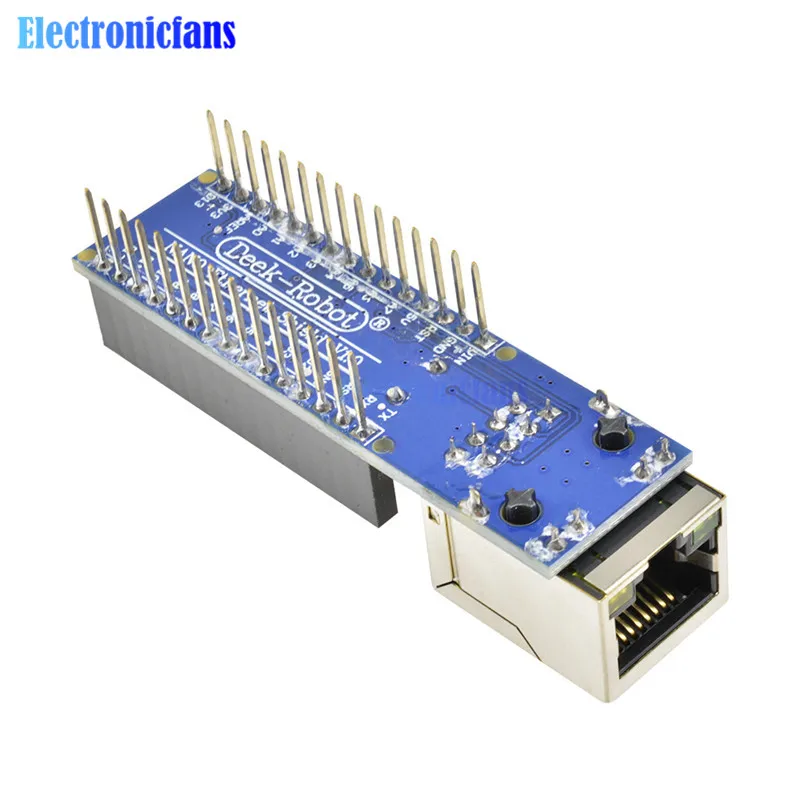 10 шт./лот Стандартный Щит Ethernet Nano V3 ENC28J60 микрочип HR911105A RJ45 веб сервер модуль плата