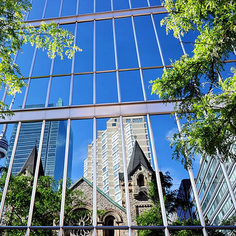 1 м-2 м Солнечная отражающая оконная пленка односторонняя зеркальная изоляция