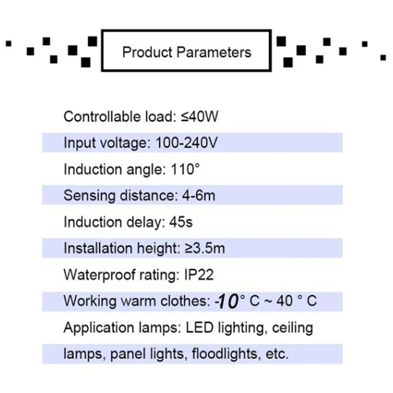 Датчик обнаружения человеческого тела Инфракрасный датчик ручной сканирования