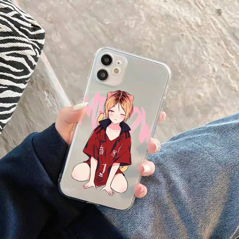 

Kenma Kozume of Haikyuu Phone Case For iphone 12 11 8 7 6s 6 5 5s 5c se plus mini x xs xr pro max Transparent soft