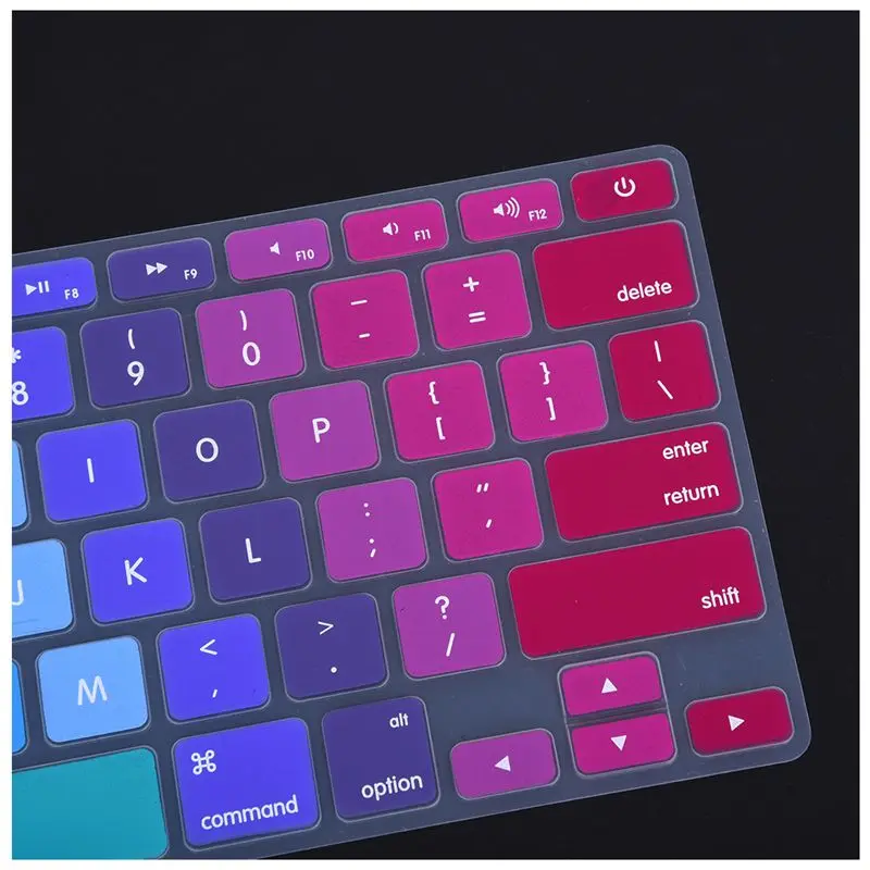 Цветной силиконовый чехол для Apple Pro Retina 13 15 дюймов|Чехлы клавиатуры| |