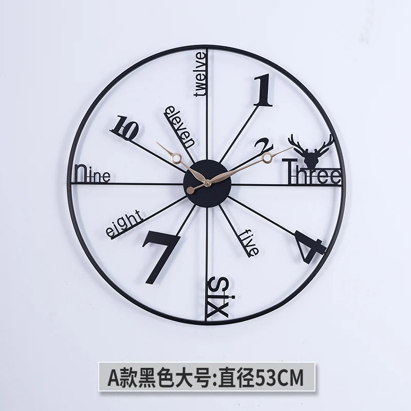 

Creative Simple Wall Clock Art Mute Big Wall Clock Modern Design Nordic Luxury Reloj Adhesivo Pared Home Decor EC50C