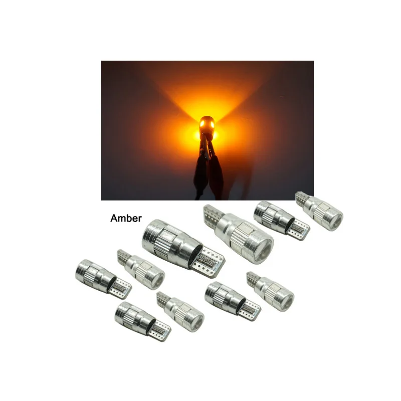 10pcs 2xFor Jeep Renegade светодиодный указатель поворота парковочная лампа крышка для Jeep Renegade аксессуары неполярность T10 светодиодный лампы - Испускаемый цвет: 10pcs