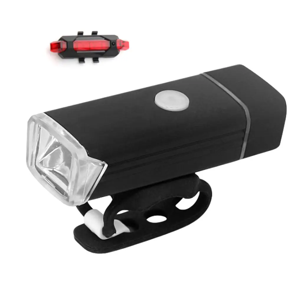 2 шт велосипед передние фары USB Перезаряжаемые горного велосипеда для верховой