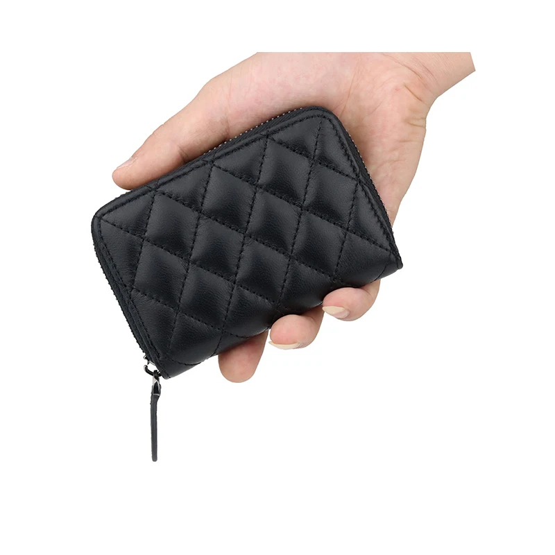 COMFORSKIN Новое поступление Премиум кошелек из 100% овечьей шкуры на молнии в