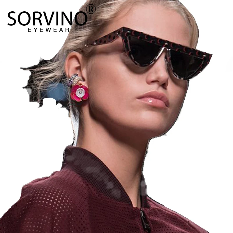 Мужские и женские солнцезащитные очки SORVINO дизайнерские кошачий глаз в стиле