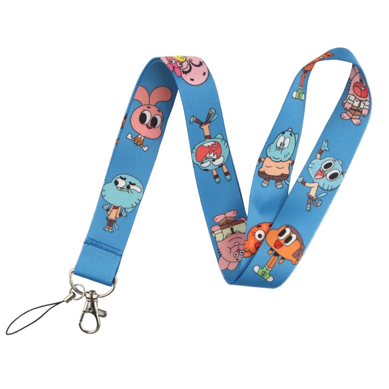 K571 удивительный мир Gumball шейный ремешок Ремешок для ключей ID карты телефон ремни