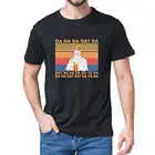 Винтажная забавная Мужская хлопковая футболка с коротким рукавом, с принтом короля Джорджа Гамильтона хора Da Dat Da