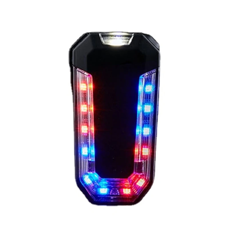 Warning Strobe Shoulder Lights Rechargable Safety Led Flashing Security Clip Lamp With Flashlight For Outdoor Riding Emergency | Автомобили