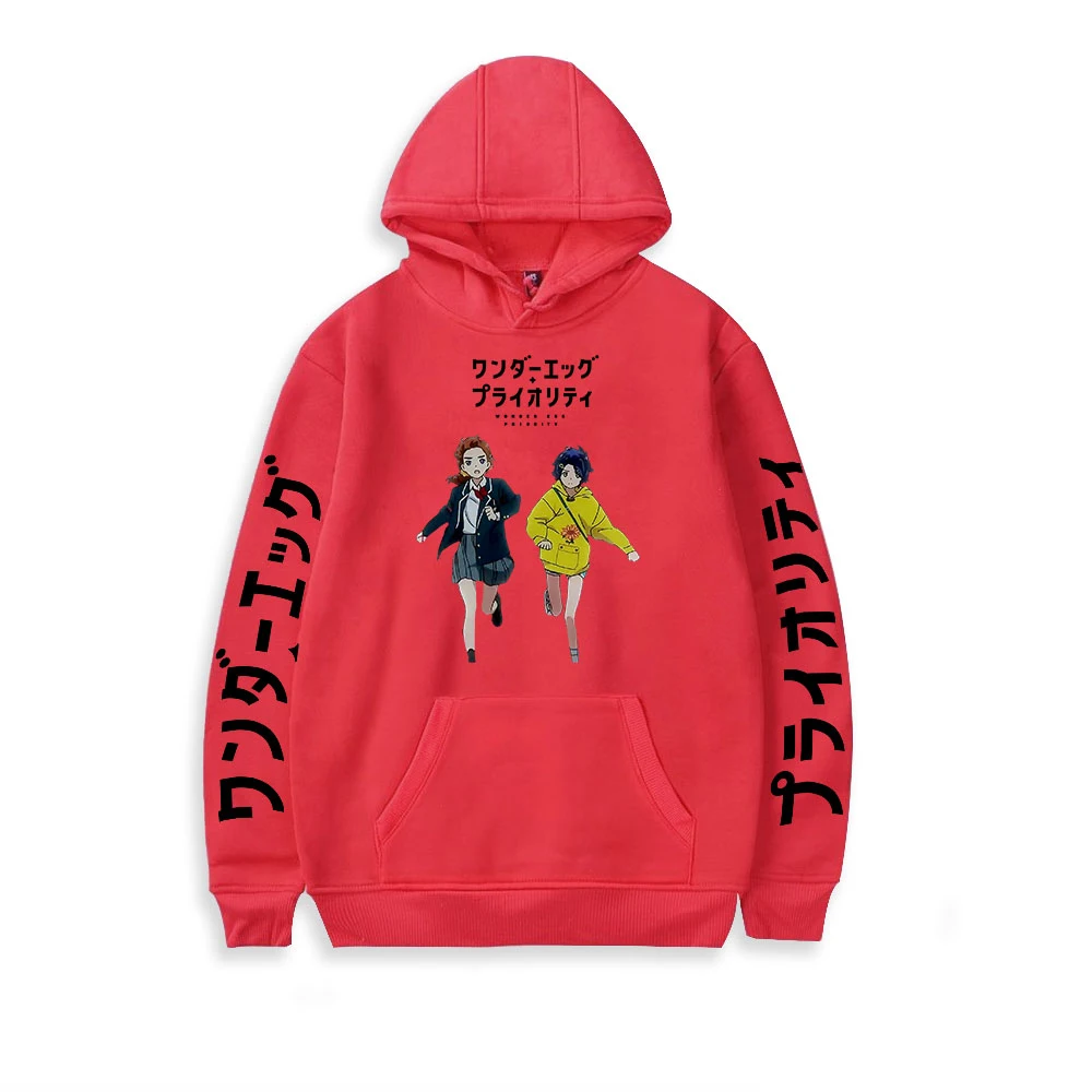 

2021 Wonder Egg Priority Anime Hoodies ooto Sweatshirts Men Woman Harajuku Solid fleece Hip Hop Hoody Casual Clothes