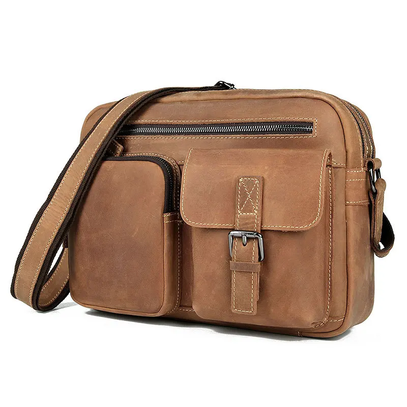 Высокое качество Для мужчин мужская сумка из натуральной коровьей кожи мужские