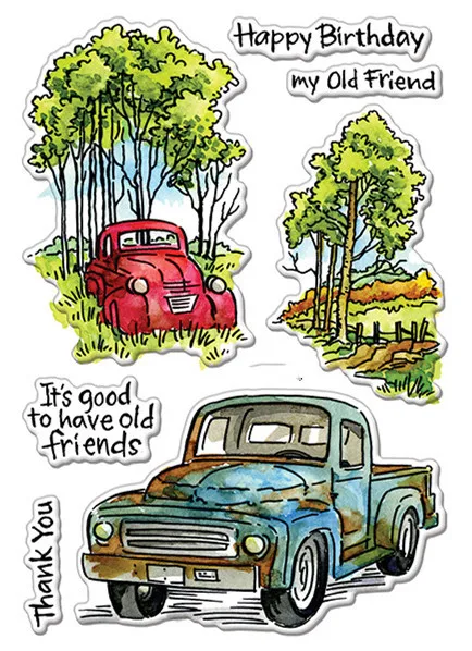 Штамп прозрачный для скрапбукинга в виде чайки 8 видов силиконовый каучук сделай