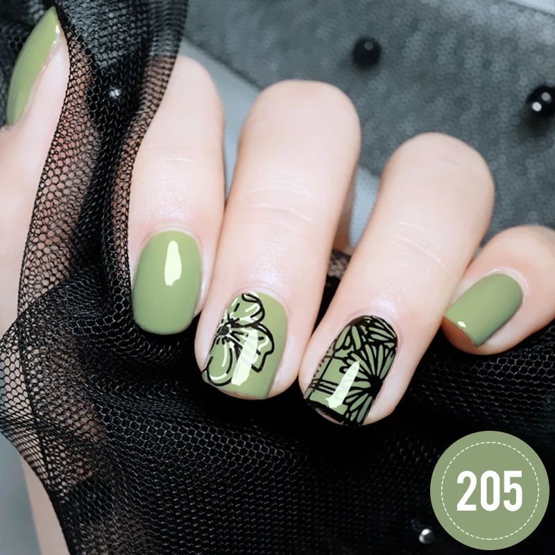 Гель-лак для ногтей MorCat зеленая серия весенний дизайн УФ-Гель-лак удаляемый