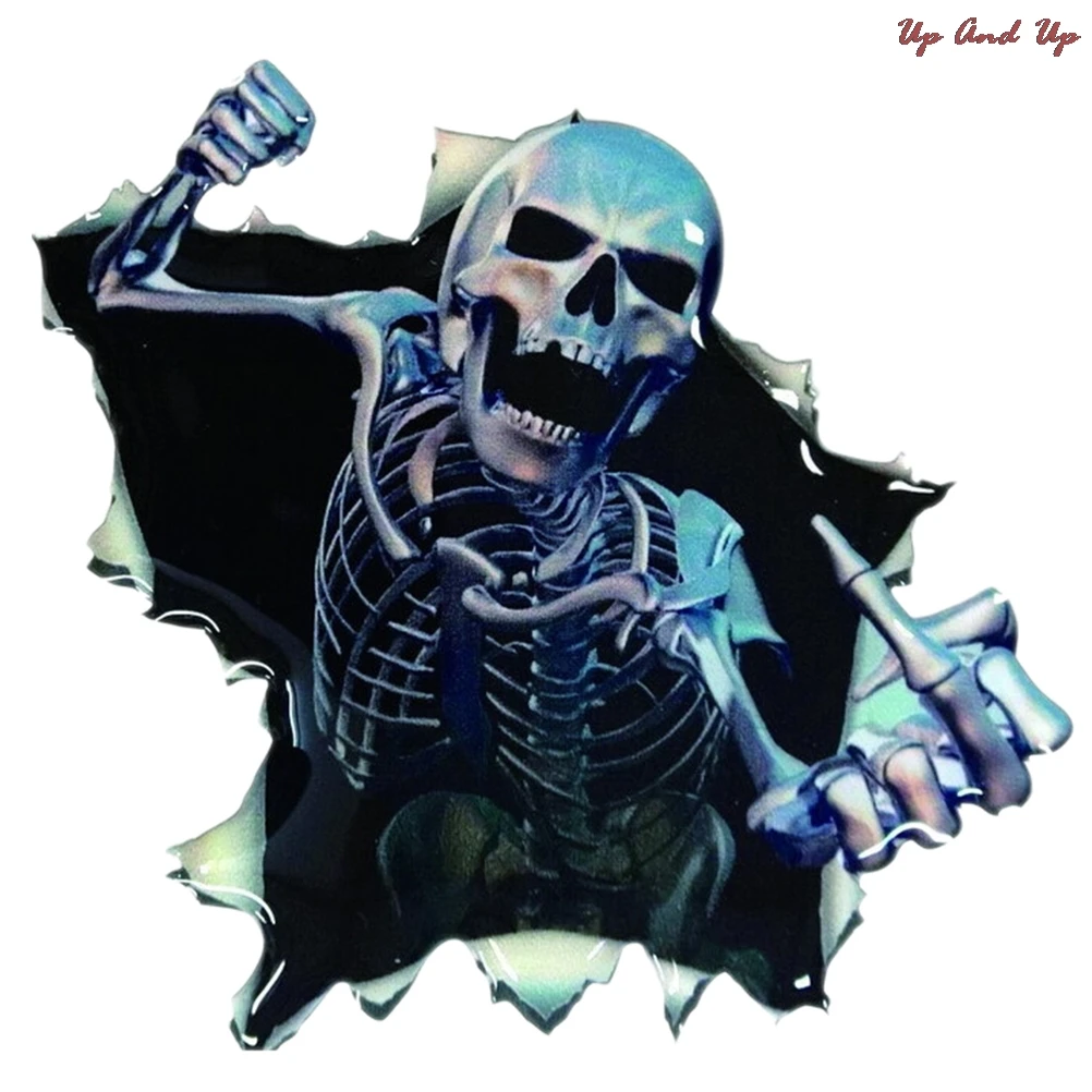 

New DIY 3D Waterproof Car Sticker Skull Car Hoods Trunk Thriller Rear Window Decal Car Decal Covers Car Styling