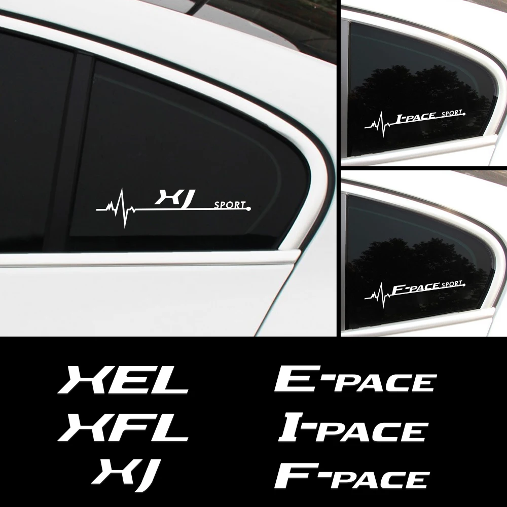 

20*5.5CM 2PCS Car Side Windows Decoration Body Vinyl Stickers For Jaguar XEL XFL E-PACE F-PACE I-PACE XJ XK XJR XFR XJS XJL XE