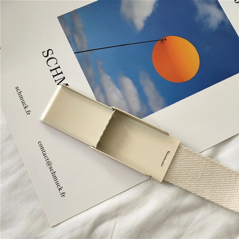 

Canvas Belt Men Women's Belt Youth Dotted Versatile Automatic Buckle Leisure Jeans Outdoor