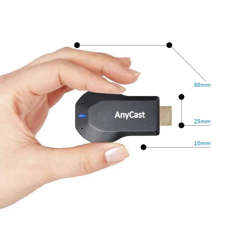 Адаптер для телевизора Anycast 1080P беспроводной адаптер DLNA AirPlay зеркальный