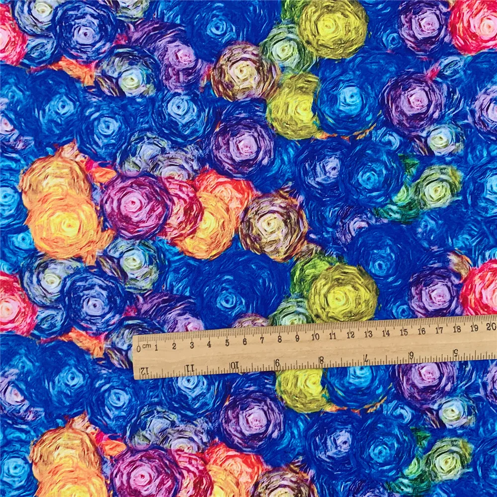 Wide110cm Классический рисунок замок Звездная ночь ткань 100% хлопок лоскутное шитье