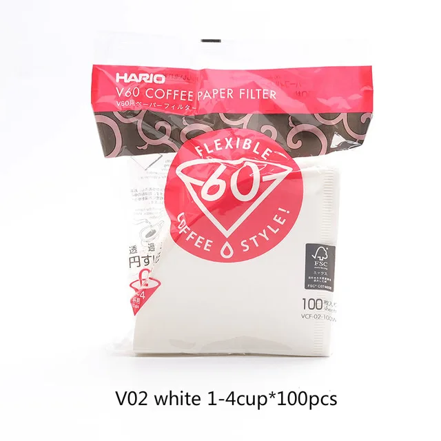 Фильтровальная бумага Hario V60 1 4 чашки для специализированного кафе капельница